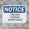Signmission CNG Gas Storage Supply Valve OSHA Notice Sign, Plastic, 10in W x 7in L, 2PK OS-2PACK-NS-P-710-L-10692 - alternate 7